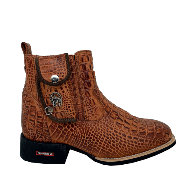 BotinaCanivete Croco
- Couro Látego Pinhão Estilizado em Jacaré