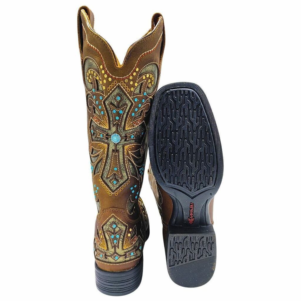 Bota Texana Feminina Goyazes Dallas Tabaco