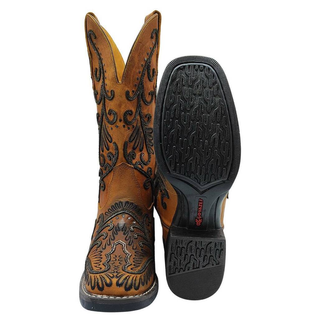 Bota Texana Feminina Goyazes Dallas Furta Cor