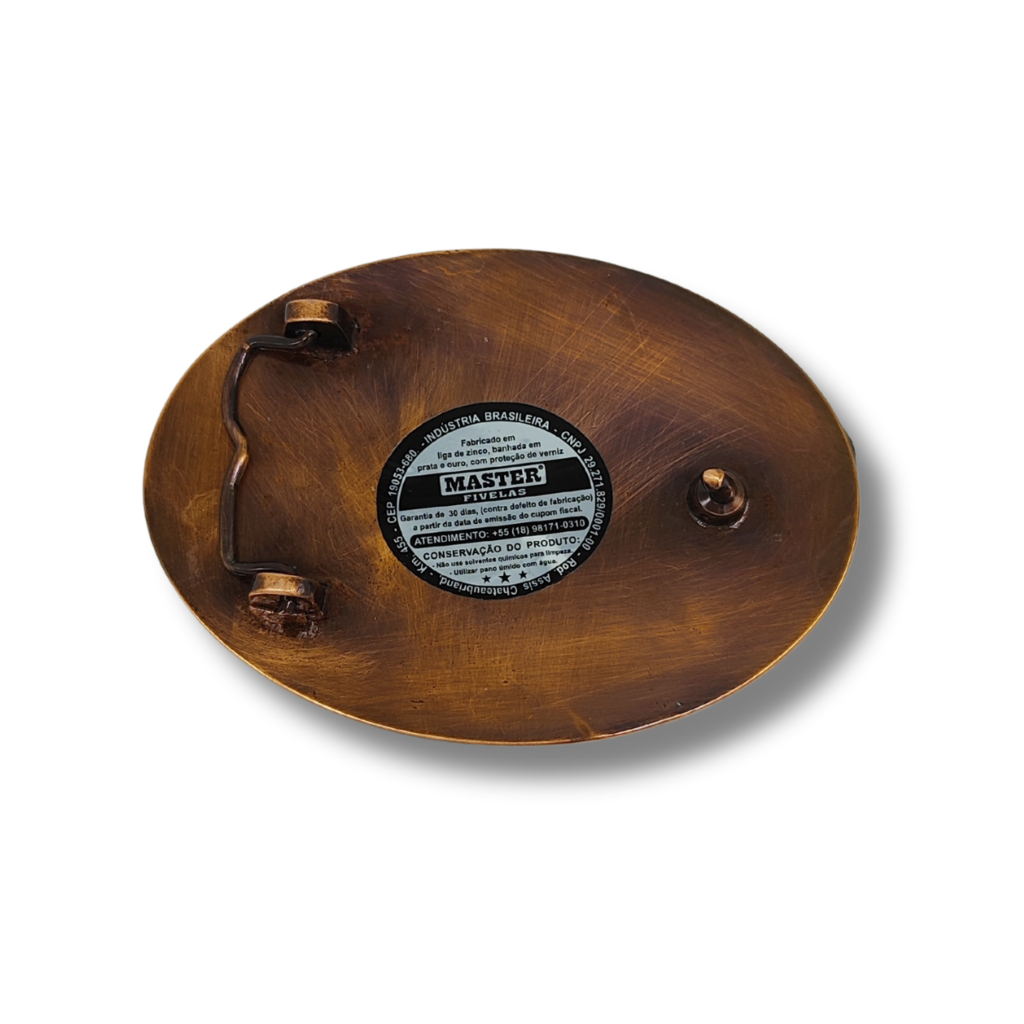 Fivela Master Western Bronze/Prata