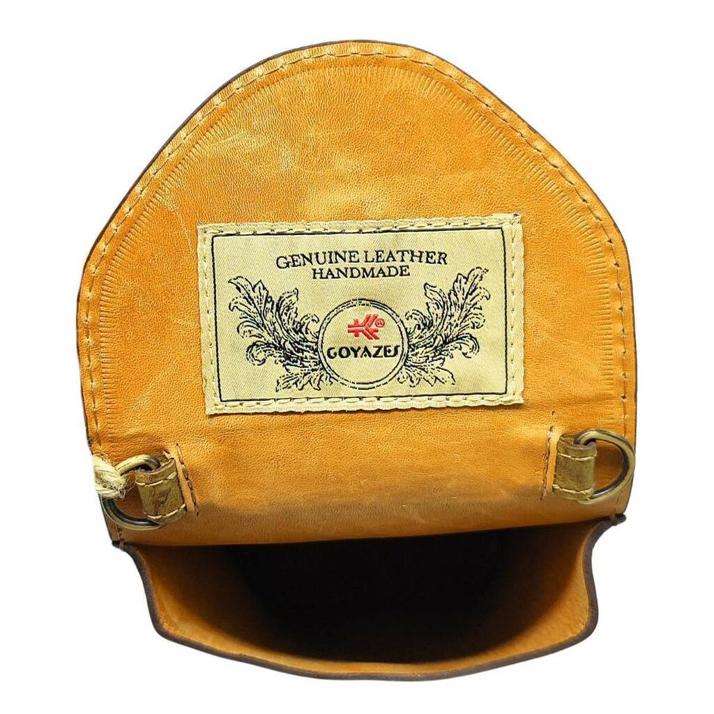 Bolsa De Couro Goyazes Dallas Ocre Café