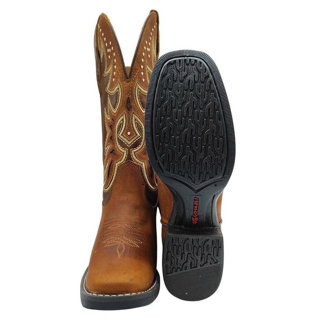 Bota Texana Feminina Goyazes Dallas Tabaco