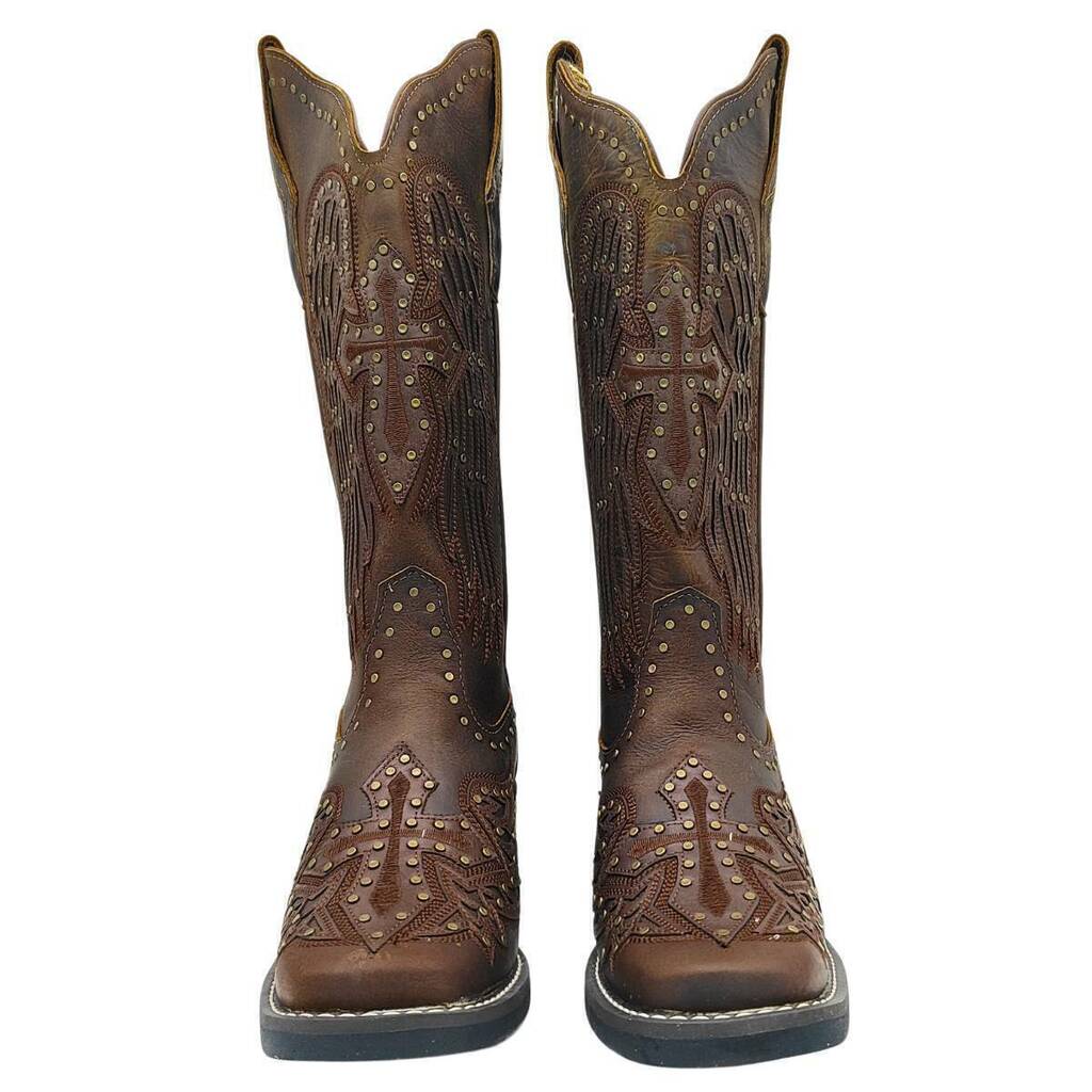Bota Texana Feminina Goyazes Dallas Tabaco