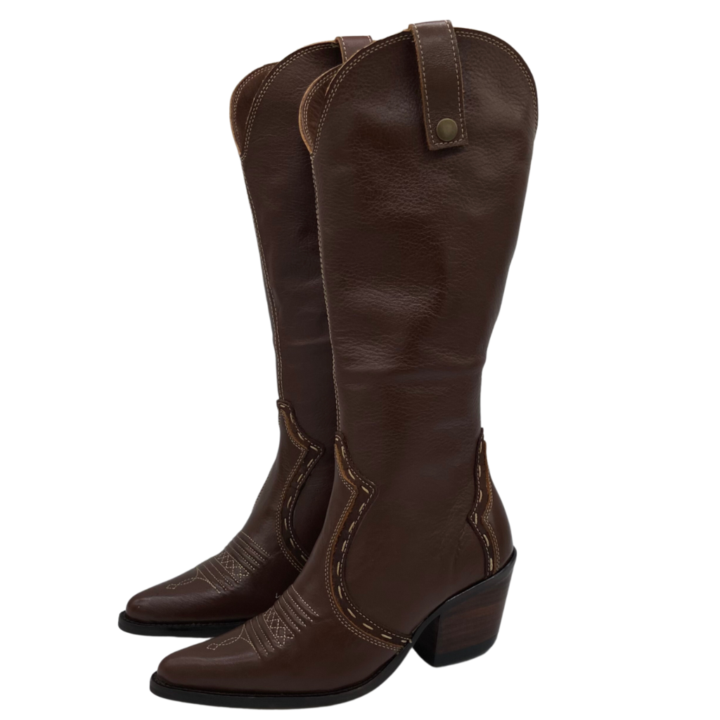 Bota Fem West Country Bico Fino Amarula