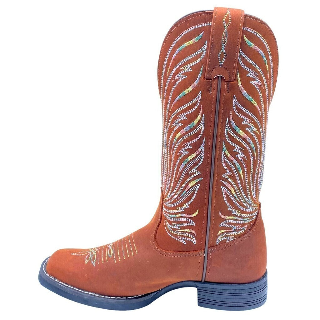 Bota Feminina Goyazes Nobuk Oil Tan