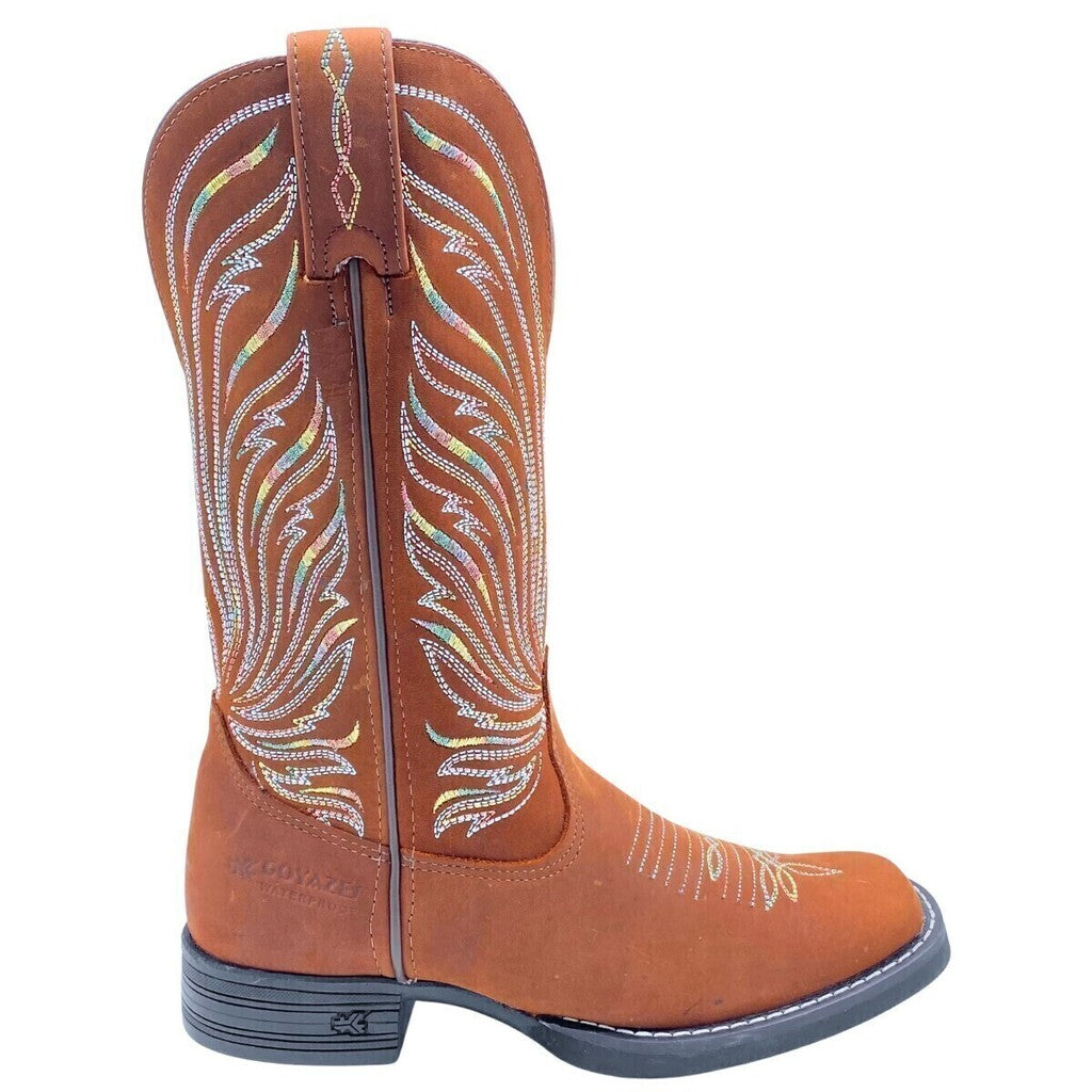 Bota Feminina Goyazes Nobuk Oil Tan