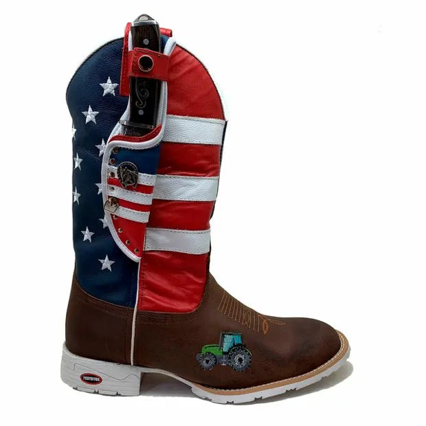 BotaFaca Americana
- Cano Americano | Gáspea Couro Crazy Horse Nescau | Com Trator | Bico Redondo