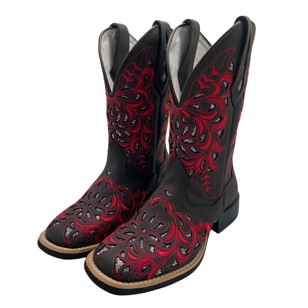 Bota Feminina Pink Brilho Prata