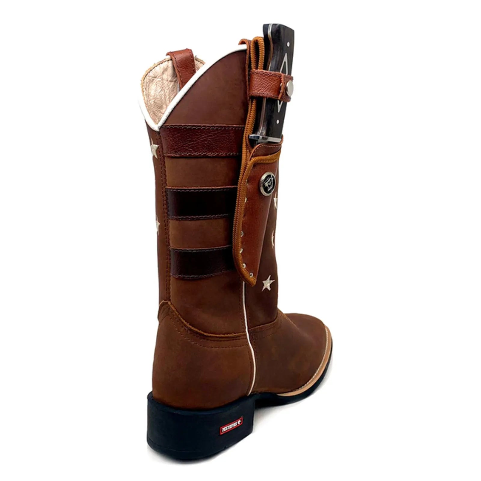 BotaFaca Americana
- Couro Crazy Horse Nescau | Bordado Branco