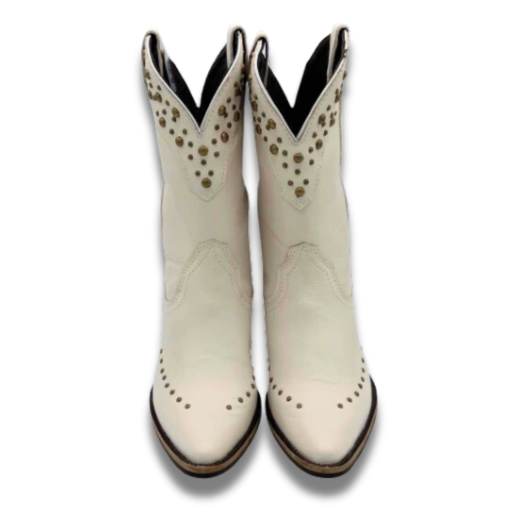 Bota Feminina Bico Fino Vimar Marfim