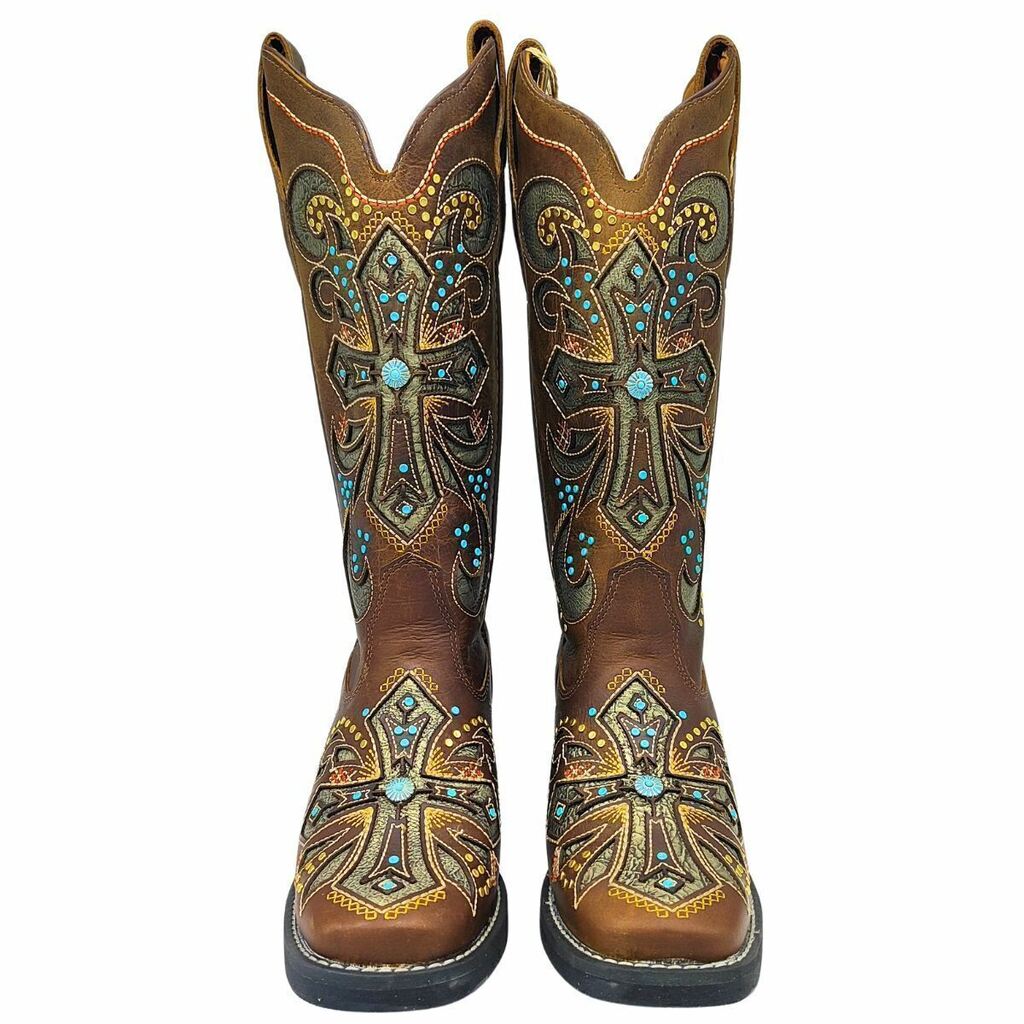 Bota Texana Feminina Goyazes Dallas Tabaco