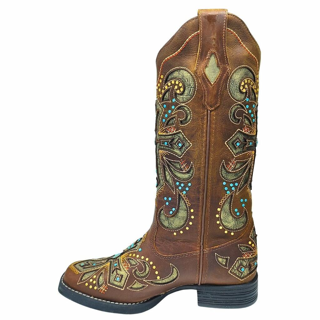 Bota Texana Feminina Goyazes Dallas Tabaco