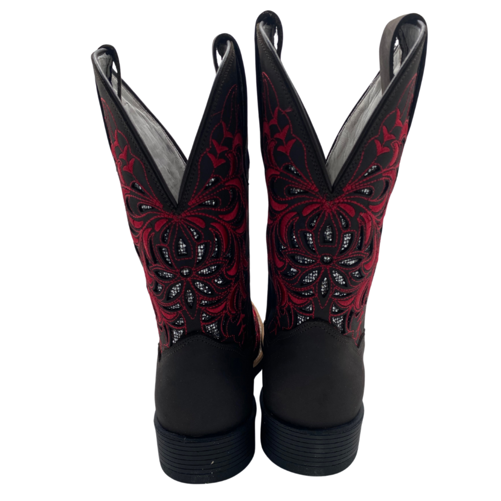 Bota Feminina Pink Brilho Prata