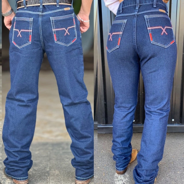 COMBO CASAL CALÇA TEX TEAM BORDADA RED