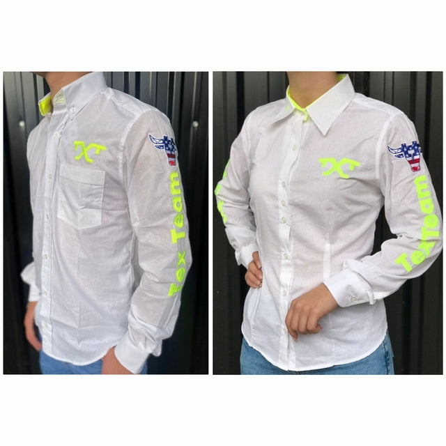 COMBO CASAL 2 CAMISAS TEX TEAM - BRANCO / VERDE