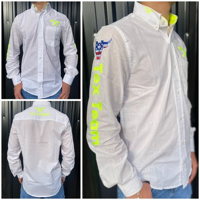 COMBO CASAL 2 CAMISAS TEX TEAM - BRANCO / VERDE