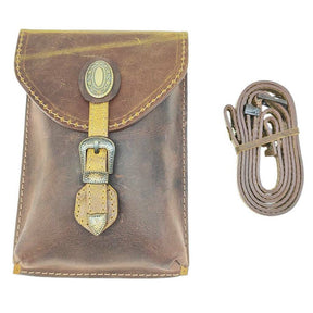 Bolsa De Couro Goyazes Dallas Ocre Café