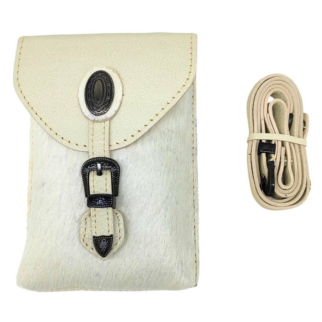 Bolsa De Couro Goyazes Austin Off White