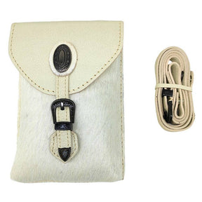 Bolsa De Couro Goyazes Austin Off White