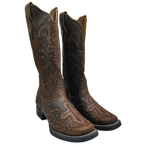 Bota Texana Feminina Goyazes Dallas Tabaco
