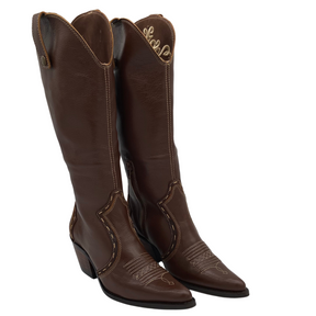 Bota Fem West Country Bico Fino Amarula