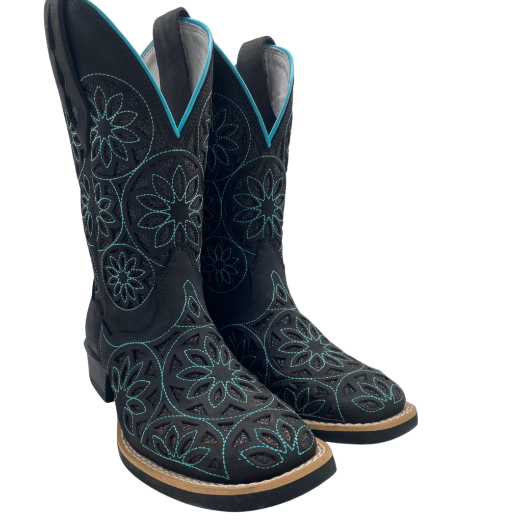 Bota Feminina Brilho Verde
