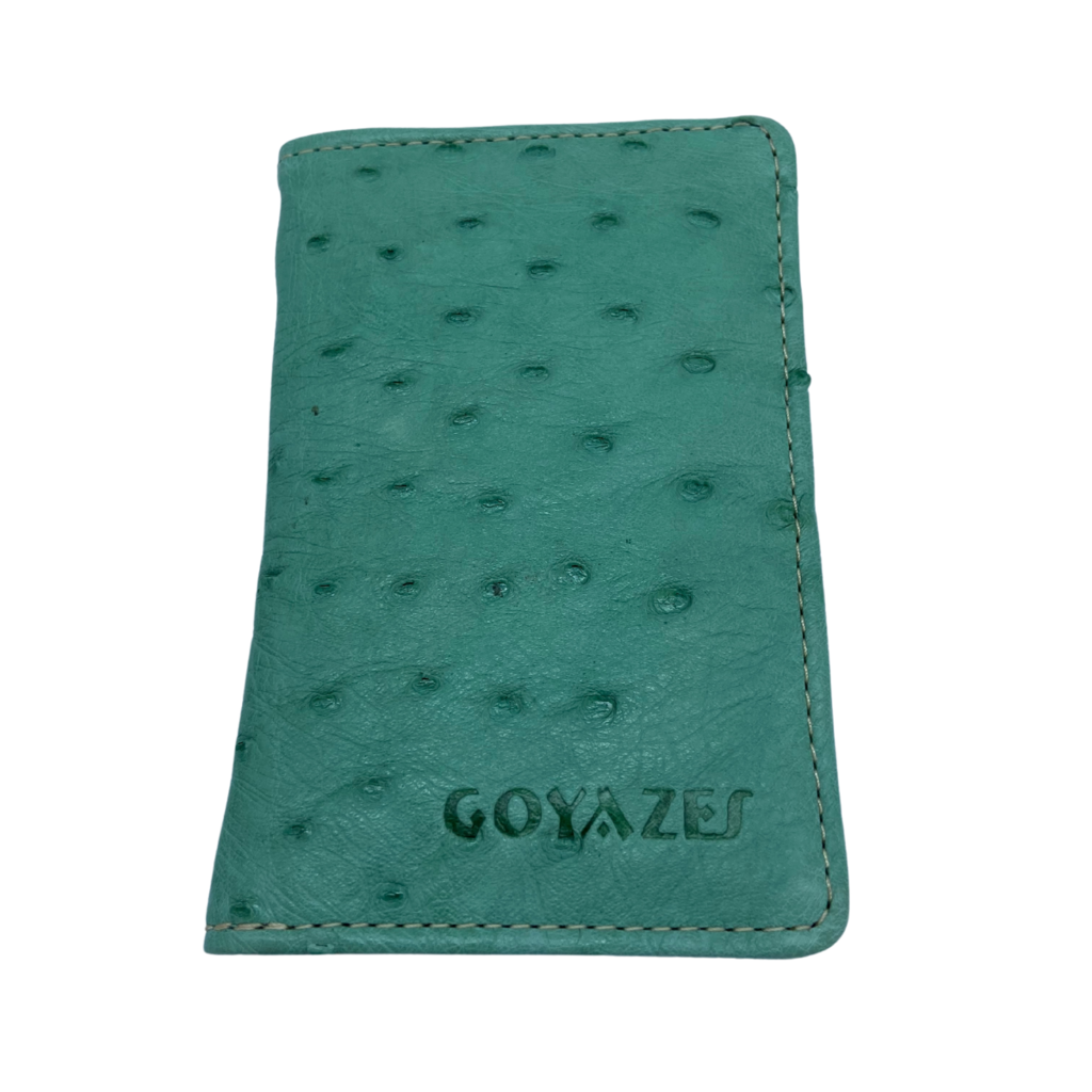 Carteira Porta Cartão Goyazes Avestruz 01