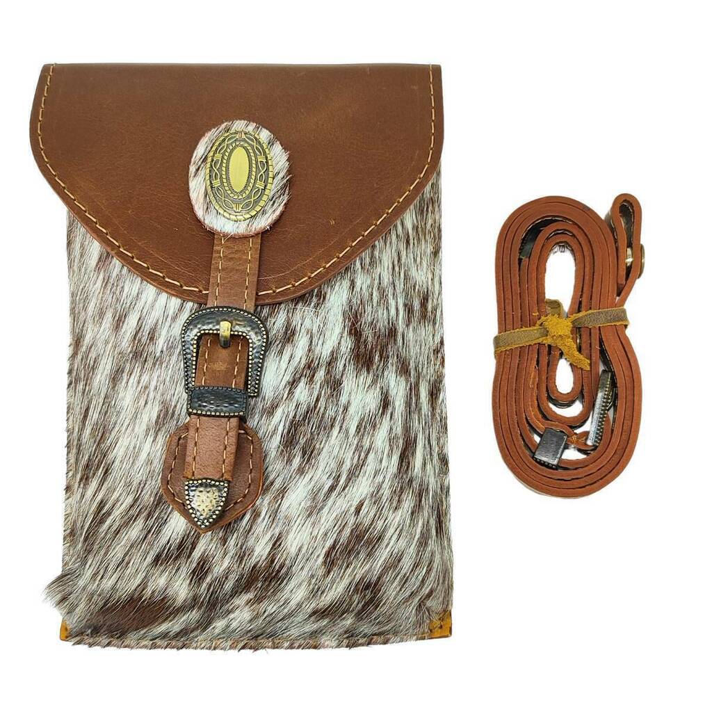Bolsa De Couro Goyazes Atlanta Caramelo