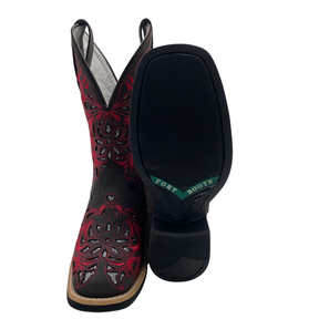 Bota Feminina Pink Brilho Prata