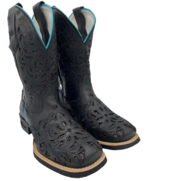 Bota Feminina Fort Boots Verde Brilho Preto