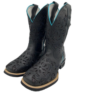 Bota Feminina Fort Boots Verde Brilho Preto