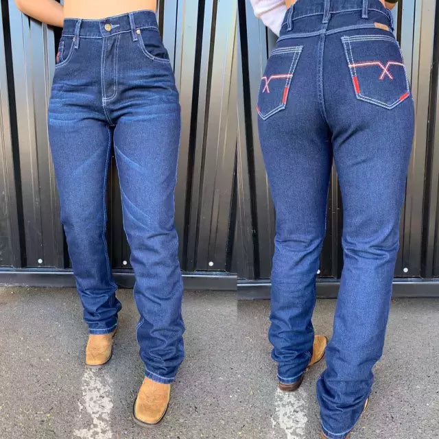 COMBO CASAL CALÇA TEX TEAM BORDADA RED