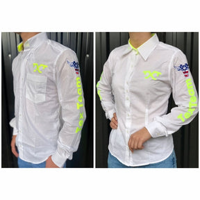 COMBO CASAL 2 CAMISAS TEX TEAM - BRANCO / VERDE
